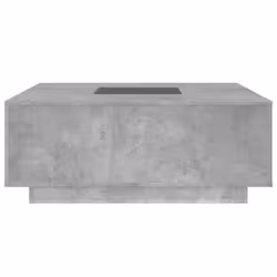 vidaXL Coffee Table with LED Hallway End Table Side Table Engineered Wood - concrete grey, 100 x 100 x 40 cm - Additional view 5