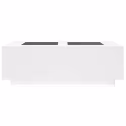 vidaXL Coffee Table with LED Hallway End Table Side Table Engineered Wood - white, 116 x 69 x 40 cm - Additional view 5