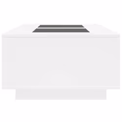 vidaXL Coffee Table with LED Hallway End Table Side Table Engineered Wood - white, 116 x 69 x 40 cm - Additional view 6