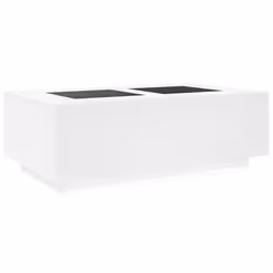 vidaXL Coffee Table with LED Hallway End Table Side Table Engineered Wood - white, 116 x 69 x 40 cm - Additional view 7