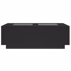 vidaXL Coffee Table with LED Hallway End Table Side Table Engineered Wood - black, 116 x 69 x 40 cm - Additional view 5