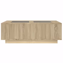 vidaXL Coffee Table with LED Hallway End Table Side Table Engineered Wood - sonoma oak, 116 x 69 x 40 cm - Additional view 5