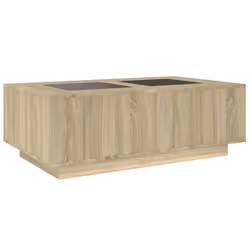 vidaXL Coffee Table with LED Hallway End Table Side Table Engineered Wood - sonoma oak, 116 x 69 x 40 cm - Additional view 7