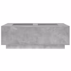 vidaXL Coffee Table with LED Hallway End Table Side Table Engineered Wood - concrete grey, 116 x 69 x 40 cm - Additional view 5