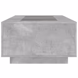 vidaXL Coffee Table with LED Hallway End Table Side Table Engineered Wood - concrete grey, 116 x 69 x 40 cm - Additional view 6