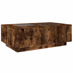 vidaXL Coffee Table with LED Hallway End Table Side Table Engineered Wood - smoked oak, 116 x 69 x 40 cm - Additional view 7