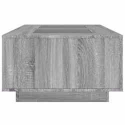 vidaXL Coffee Table with LED Hallway End Table Side Table Engineered Wood - grey sonoma, 116 x 69 x 40 cm - Additional view 6