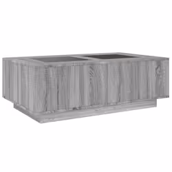 vidaXL Coffee Table with LED Hallway End Table Side Table Engineered Wood - grey sonoma, 116 x 69 x 40 cm - Additional view 7