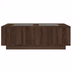vidaXL Coffee Table with LED Hallway End Table Side Table Engineered Wood - brown oak, 116 x 69 x 40 cm - Additional view 5