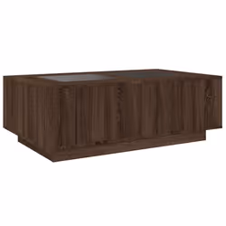 vidaXL Coffee Table with LED Hallway End Table Side Table Engineered Wood - brown oak, 116 x 69 x 40 cm - Additional view 7