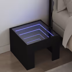 VidaXL 3284071 nightstand/bedside table Black
