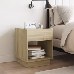VidaXL 3284079 nightstand/bedside table Oak - Additional view 4