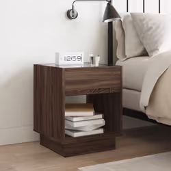 VidaXL 3284083 nightstand/bedside table Oak - Additional view 4