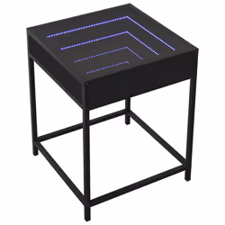 VidaXL 3284091 nightstand/bedside table Black