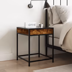 VidaXL 3284093 nightstand/bedside table Oak - Additional view 4