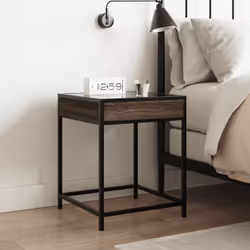 VidaXL 3284095 nightstand/bedside table Oak - Additional view 4