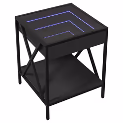 VidaXL 3284096 nightstand/bedside table Black