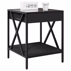 VidaXL 3284096 nightstand/bedside table Black - Additional view 5