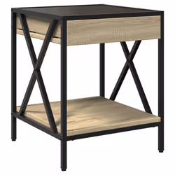 VidaXL 3284097 nightstand/bedside table Oak - Additional view 8