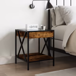 VidaXL 3284098 nightstand/bedside table Oak - Additional view 4