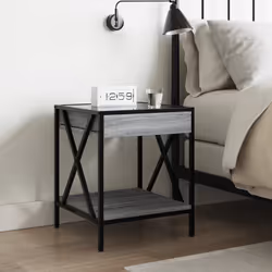 VidaXL 3284099 nightstand/bedside table Oak - Additional view 4