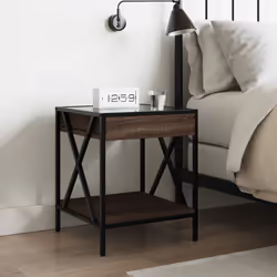 VidaXL 3284100 nightstand/bedside table Oak - Additional view 4