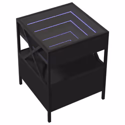 VidaXL 3284101 nightstand/bedside table Black