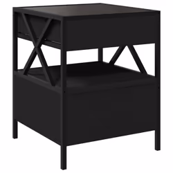 VidaXL 3284101 nightstand/bedside table Black - Additional view 8