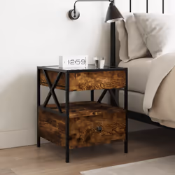 VidaXL 3284103 nightstand/bedside table Oak - Additional view 4