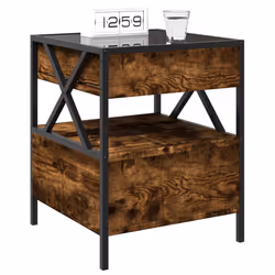 VidaXL 3284103 nightstand/bedside table Oak - Additional view 5