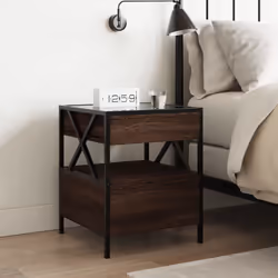 VidaXL 3284105 nightstand/bedside table Oak - Additional view 4