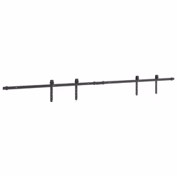 vidaXL Mini Sliding Barn Door Kit Carbon Steel Set Black/White Multi Sizes - 200 cm - Additional view 6