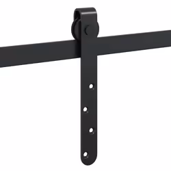 vidaXL Mini Sliding Barn Door Kit Carbon Steel Set Black/White Multi Sizes - 200 cm - Additional view 8