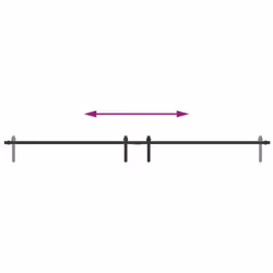 vidaXLÂ Sliding Cabinet Door Kit 213 cm Carbon Steel - Additional view 7