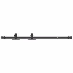 vidaXL Mini Sliding Barn Door Kit Carbon Steel Set Black/White Multi Sizes - 91 cm