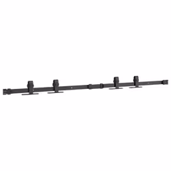 vidaXL Mini Sliding Barn Door Kit Carbon Steel Set Black/White Multi Sizes - 122 cm - Additional view 4