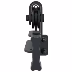 vidaXL Mini Sliding Barn Door Kit Carbon Steel Set Black/White Multi Sizes - 122 cm - Additional view 5