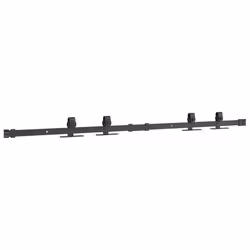 vidaXL Mini Sliding Barn Door Kit Carbon Steel Set Black/White Multi Sizes - 122 cm - Additional view 6