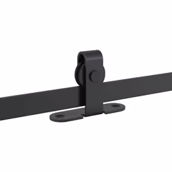 vidaXL Mini Sliding Barn Door Kit Carbon Steel Set Black/White Multi Sizes - 122 cm - Additional view 8
