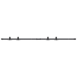 vidaXL Mini Sliding Barn Door Kit Carbon Steel Set Black/White Multi Sizes - 183 cm