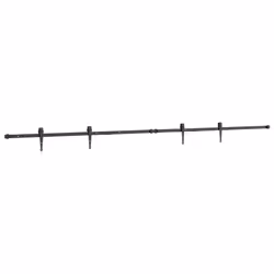 vidaXL Sliding Cabinet Door Kit 244 cm Carbon Steel - Additional view 4