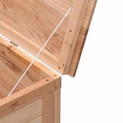 vidaXL Outdoor Cushion Box Garden Storage Box Tool Deck Box Solid Wood Fir - Additional view 6