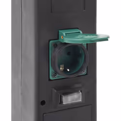 vidaXL Outdoor Socket Column with Lamp and Spike 2-Way Electrical Power Socket - Additional view 4