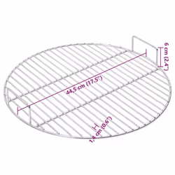 vidaXL BBQ Grill Grate with Handles Cooking Grate Round 304 Stainless Steel - Additional view 5