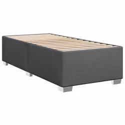 vidaXL Bed Frame Home Bedroom Bed Base Bedstead Mattress Foundation Fabric - dark grey