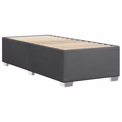vidaXL Bed Frame Home Bedroom Bed Base Bedstead Mattress Foundation Fabric - dark grey - Additional view 5