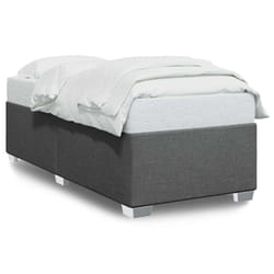 vidaXL Bed Frame Bed Base Bedstead Mattress Foundation Dark GreyÃÂ Double Fabric - dark grey, 3ft single