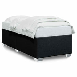 vidaXL Bed Frame Bed Base Bedstead Mattress Foundation Dark GreyÃÂ Double Fabric - black, 3ft single