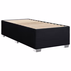 vidaXL Bed Frame Bed Base Bedstead Mattress Foundation Dark GreyÃÂ Double Fabric - black, 3ft single