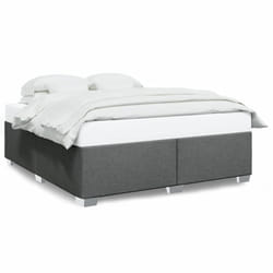 vidaXL Bed Frame Bed Base Bedstead Mattress Foundation Dark GreyÃÂ Double Fabric - dark grey, 6ft super king size